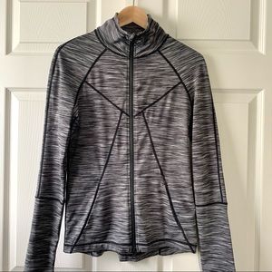 Zella Athletic Zip-up Jacket Heathered Gray